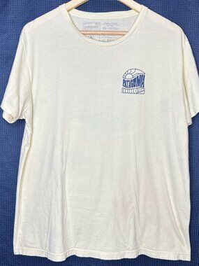 Patagonia Slimfit Logo Yellow T-Shirt Large  Gorpcore Outdoor Hiking Nature Soft
